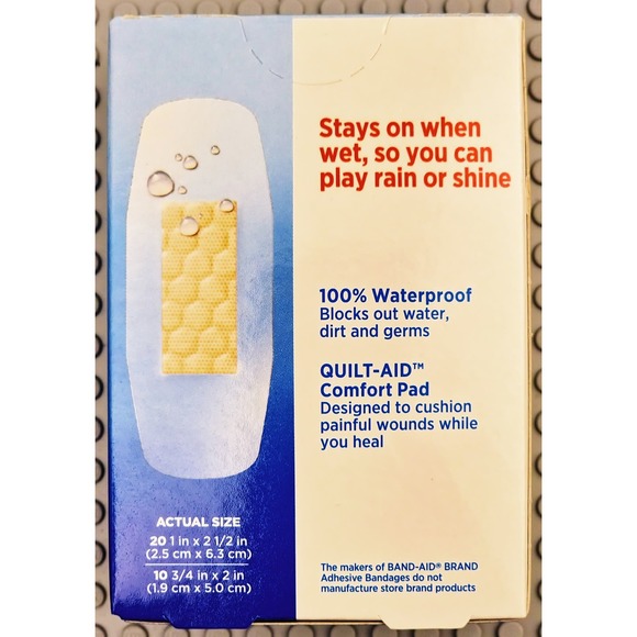 BandAid Water Block Clear Waterproof Bandages 4 Box Lot 120 Count Sealed New - Picture 4 of 5
